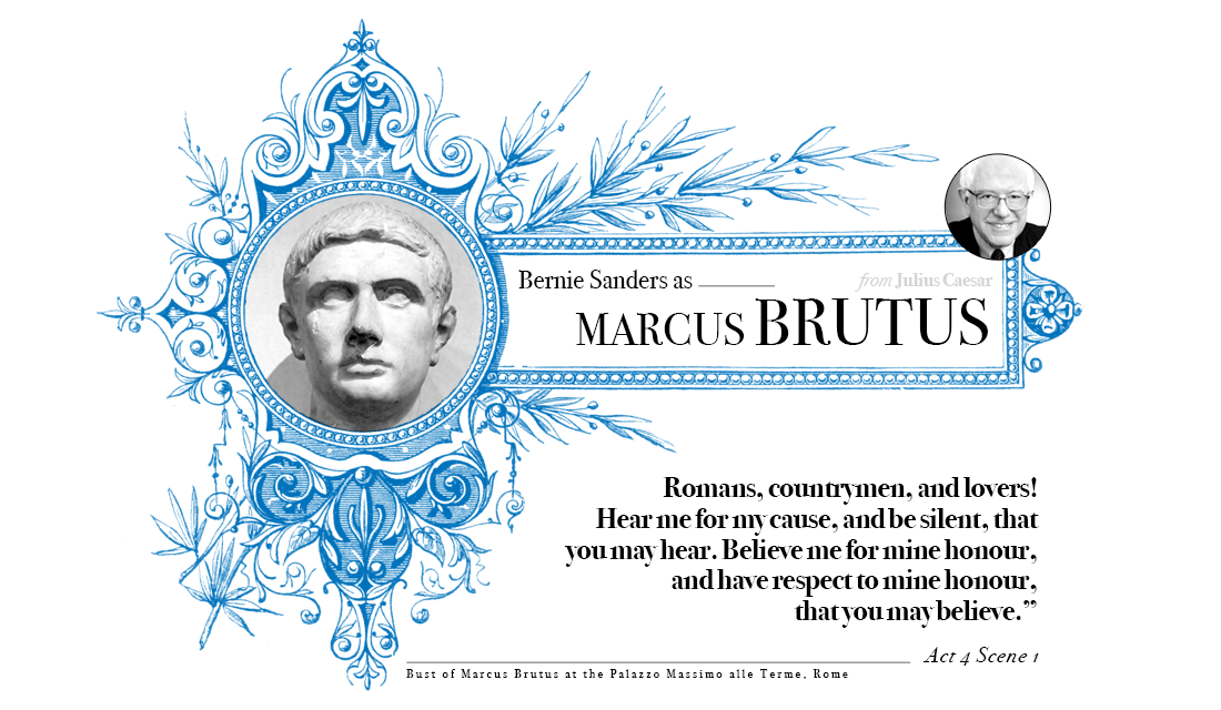 Campaign in Poetry, Govern in Prose - Bernie Sanders as Brutus