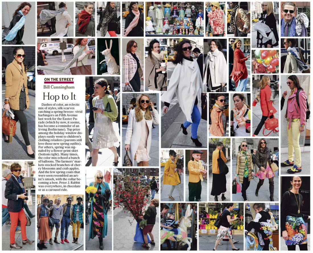 The New York Times' "On the Street" section (Source: The New York Times)
