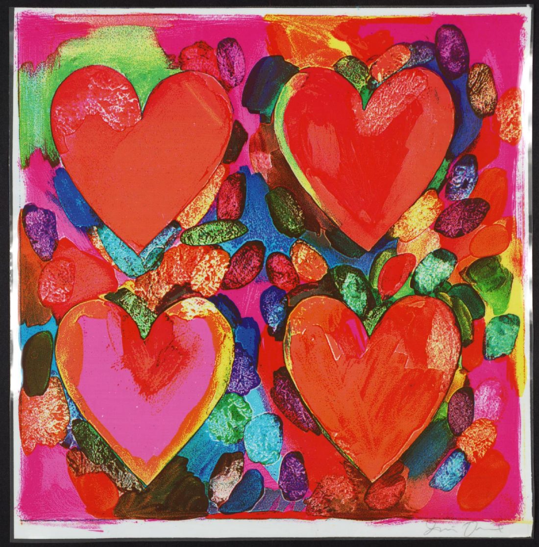 "Four Hearts" by Jim Dine (Source: Tate)
