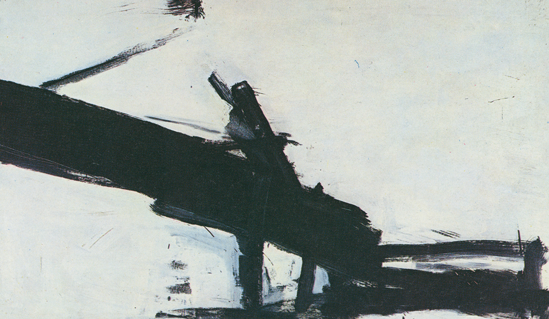 Monitor by Abstract Expressionist painter Franz Kline, oil on canvas, 1956 (Source: Thinglink)