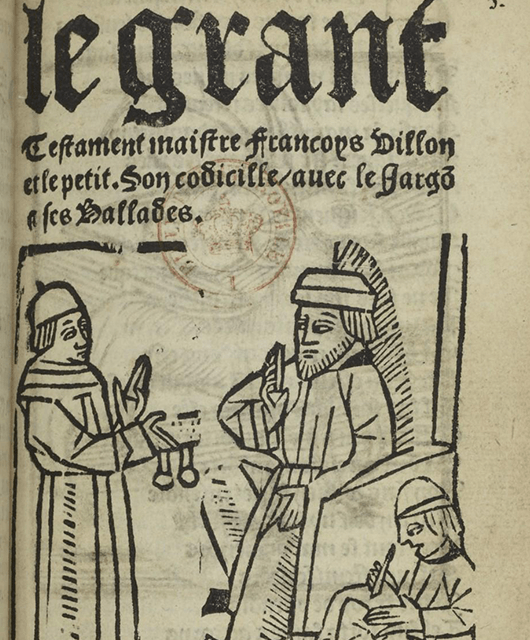 "Le Grant Testament," one of the earliest examples of thieves’ Cant (Source: Wikimedia Commons)