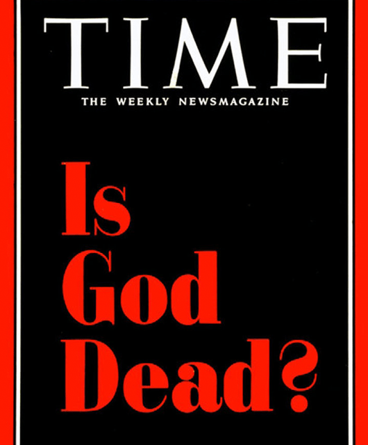 TIME's iconic "Is God Dead?" cover (Source: Wikimedia Commons)