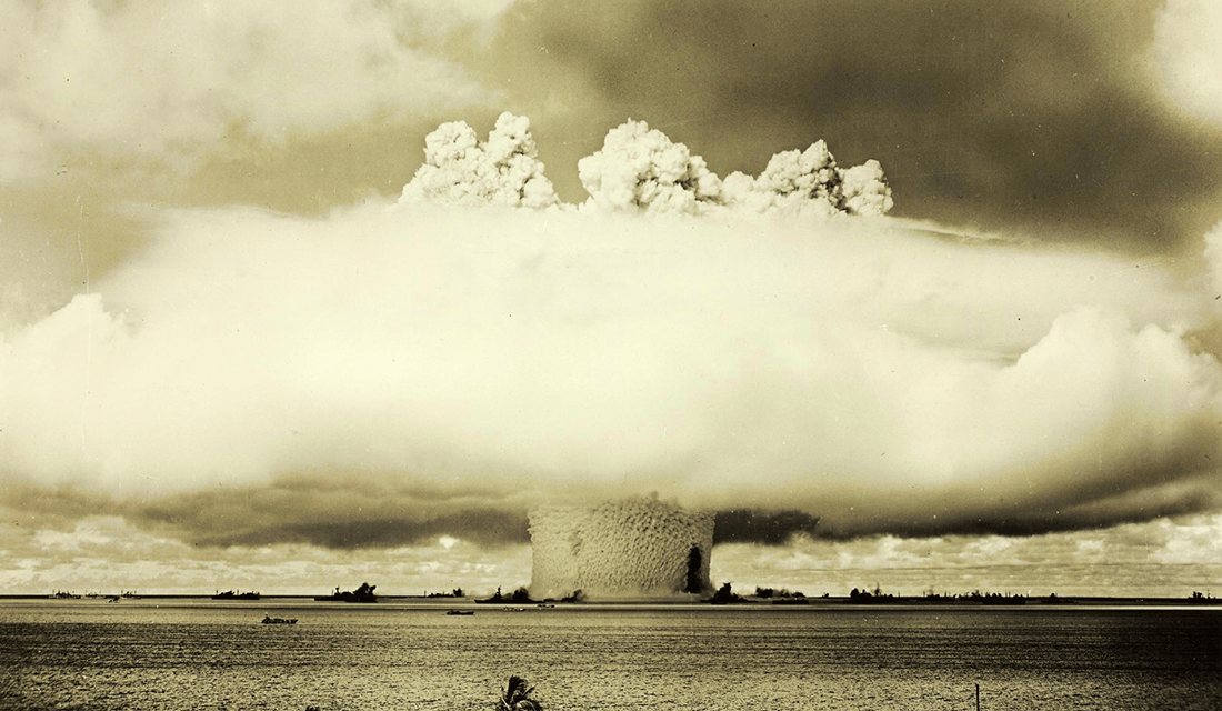 Atomic Bomb Test on Bikini Island (Source: San Diego Air and Space Museum Archives/Flickr)