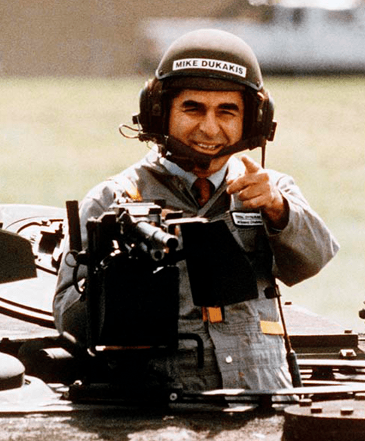 Michael Dukakis' infamous tank photo-op (Source: Politico)