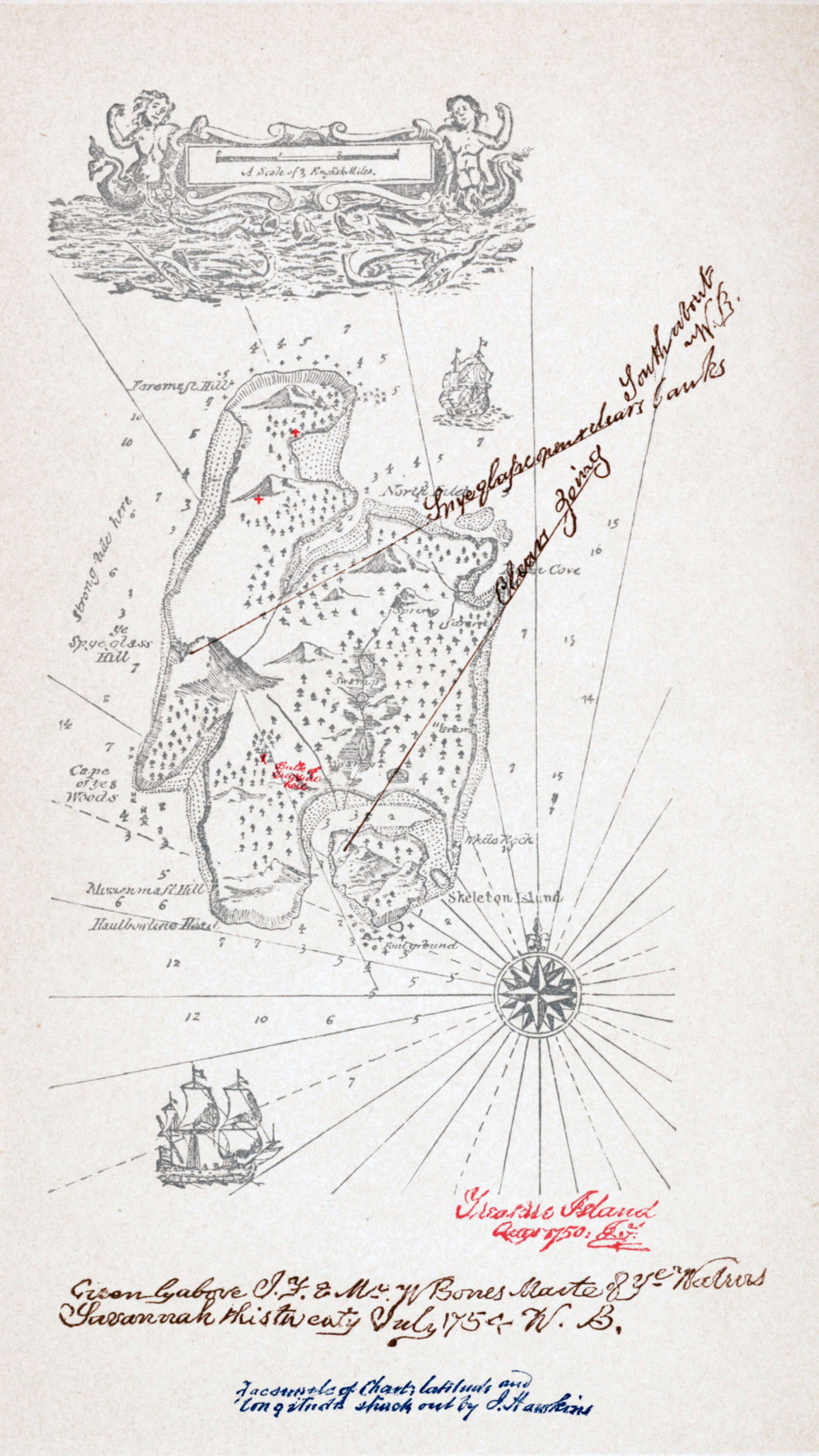Robert Louis Stevenson's map of Treasure Island (Source: Wikipedia)