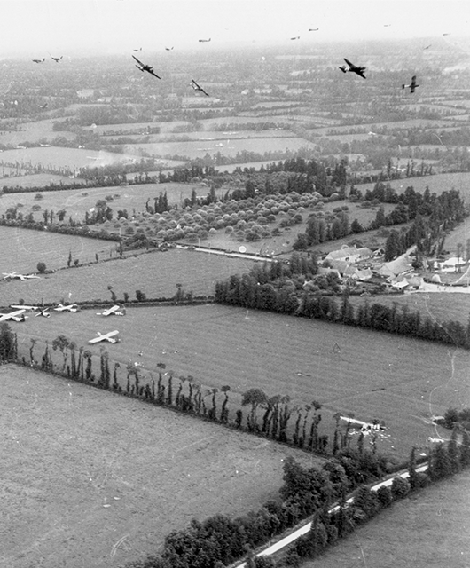 Douglas C-47's over the Cotentin Peninsula (Source: National Museum of the U.S. Air Force/Wikimedia Commons)