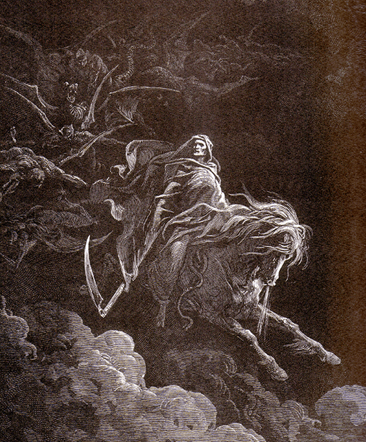 Gustave Dore's "Horsemen of Death" from "Divine Comedy" by Dante (Source: Wikimedia Commons)