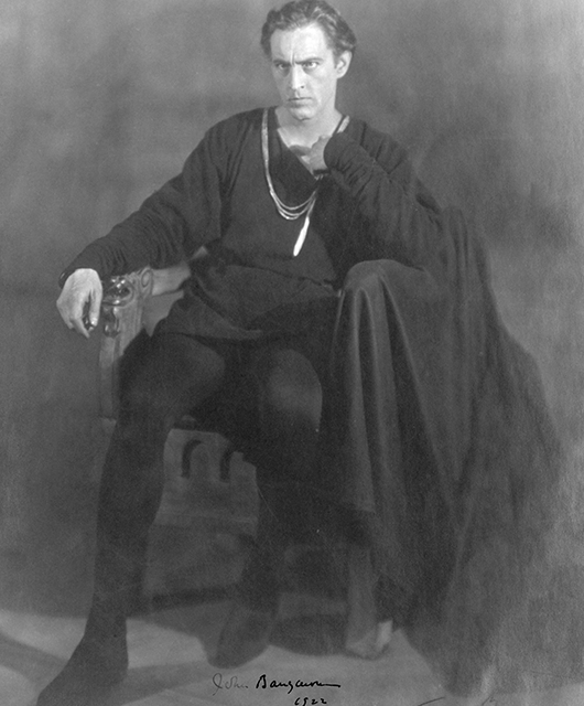 John Barrymore as Hamlet (Source: Wikimedia Commons)