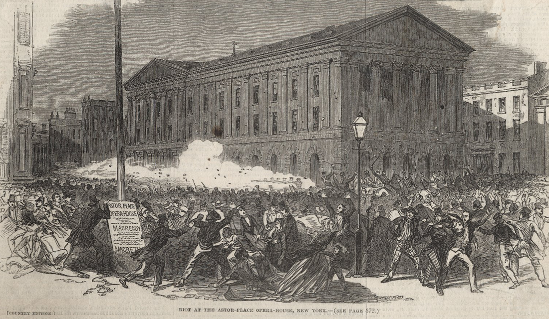 Astor Place Riot (Source: Folger Shakespeare Library)