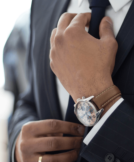 Expensive Watch and Suit